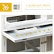 image 6 of PawHut Two-Tier Wooden Rabbit Hutch, with Wheels, Trough, Rain Cover, Tray