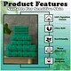 image 3 of VELVETIO 8 Piece Towel Bale Set Boston Shiny Stripe Pattern - 100% Cotton, 450 GSM Green | Teal