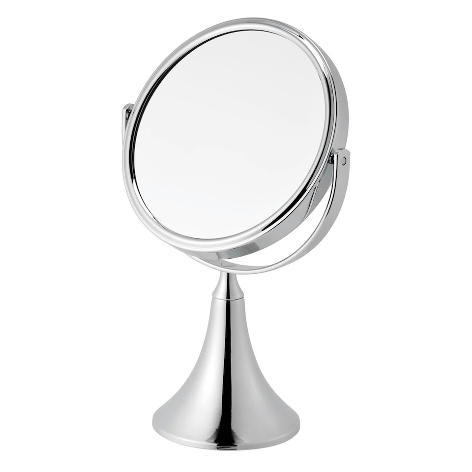 image 1 of Showerdrape Panos 3x Magnifying Chrome Makeup Vanity Mirror