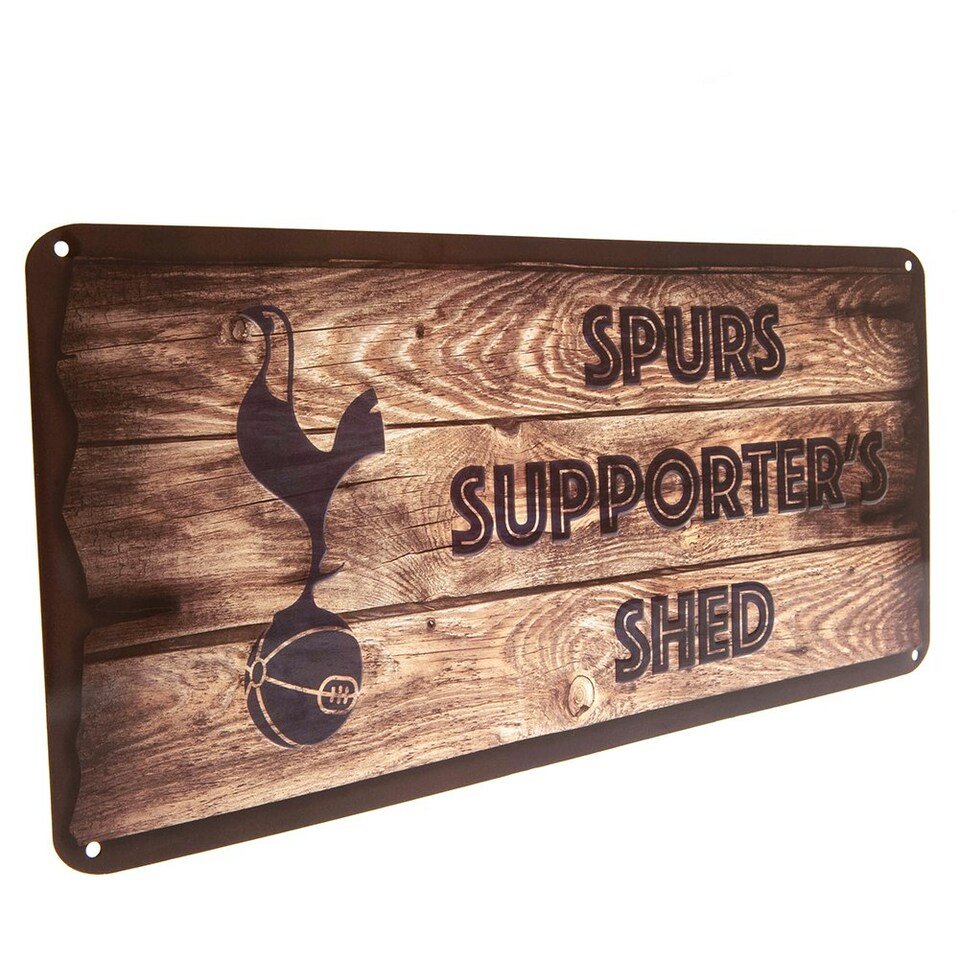 image 1 of Tottenham Hotspur FC Supporters Shed Plaque - Brown - One Size