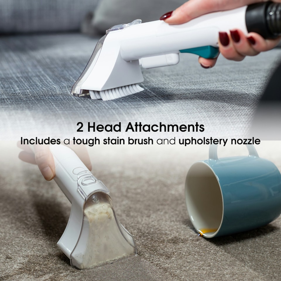image 1 of Abode ASC24C Carpet Cleaner 800ml Water Tank Spot Cleaner & Stain Remover White