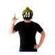 image 1 of Space Jam Unisex Adult Marvin The Martian 1/2 Mask - Black/Green - One Size One Size