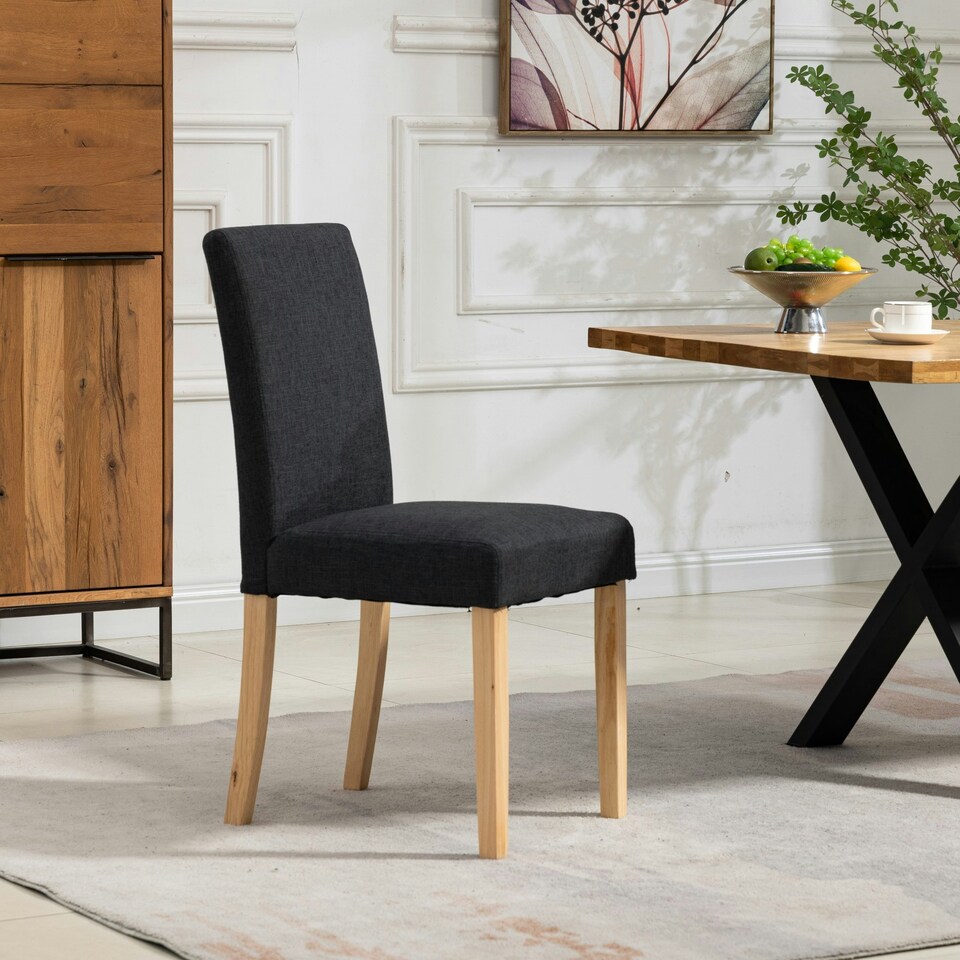 image 1 of Maiolo Fabric Dining Chairs - Set of 2
