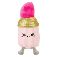 Lipstick Soft Toy Cute Plushie Huggable Cuddly Stuffed Toy 18cm Pink