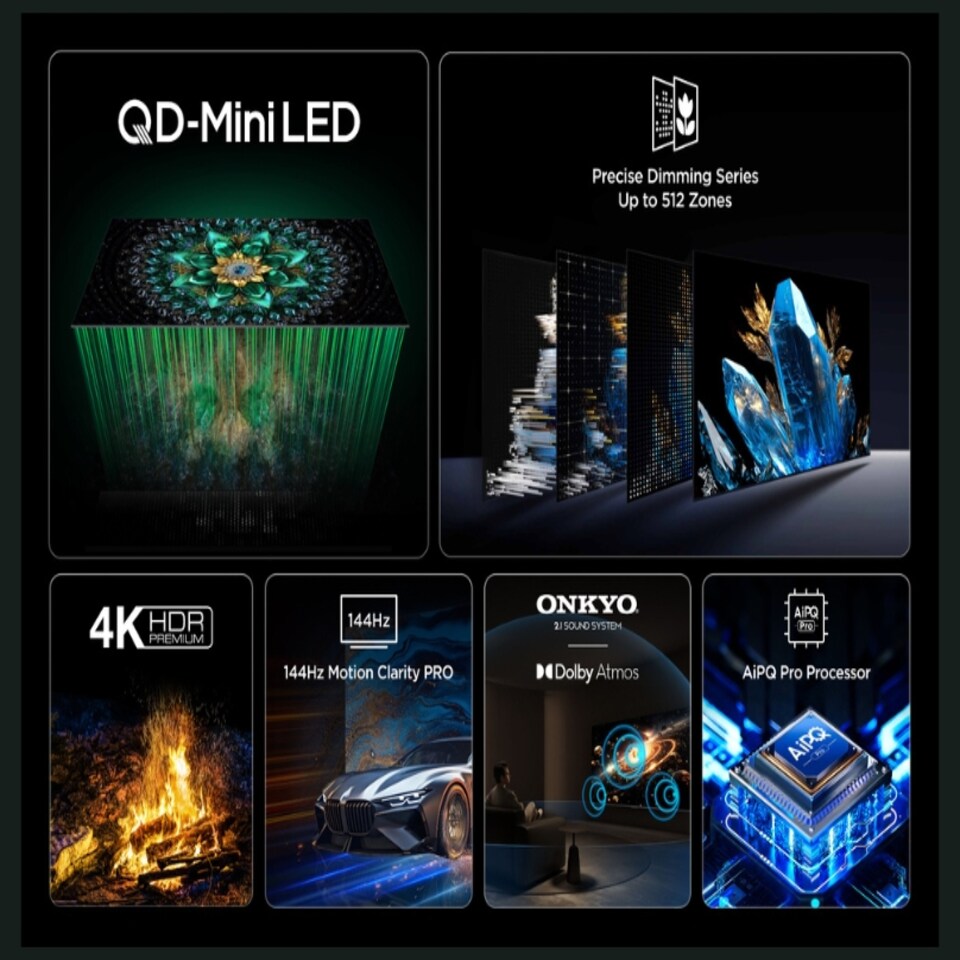 image 1 of TCL 75Q7C 75inch 4K UHD Mini LED SMART TV WiFi Google TV