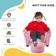 image 7 of HOMCOM Kids Sofa Set Toddler Chair Children Couch Seating Armchair w/ Footstool Pink