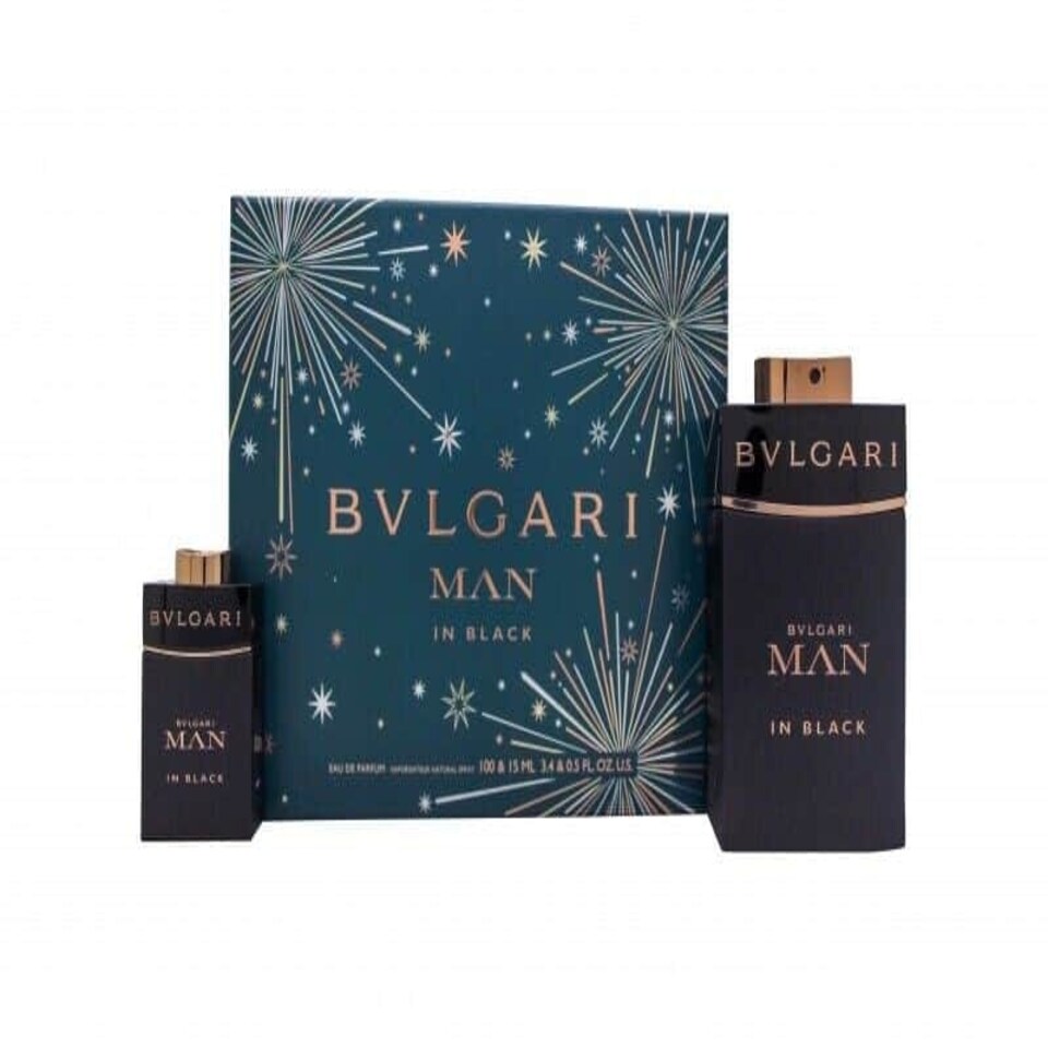 image 1 of BVLGARI MAN IN BLACK GIFT SET 100ML EDP + 15ML EDP - MEN'S FOR HIM