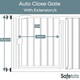 image 3 of Bettacare Auto Close Stair Gate, 147cm - 154cm, Slate Grey, Pressure Fit Safety Gate, Baby Gate | Grey