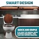 image 5 of Marco Paul Mahogany Wooden Toilet Seat 18" Brown