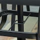image 8 of Outsunny Garden Dining Set, Glass Table w/ Umbrella Hole Grey