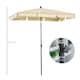 image 7 of Outsunny Aluminium Sun Umbrella Parasol Patio Rectangular 2M x 1.3M Beige