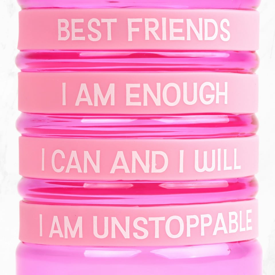 image 1 of Myga Kids' Positivity Band Water Bottles - Rabbit