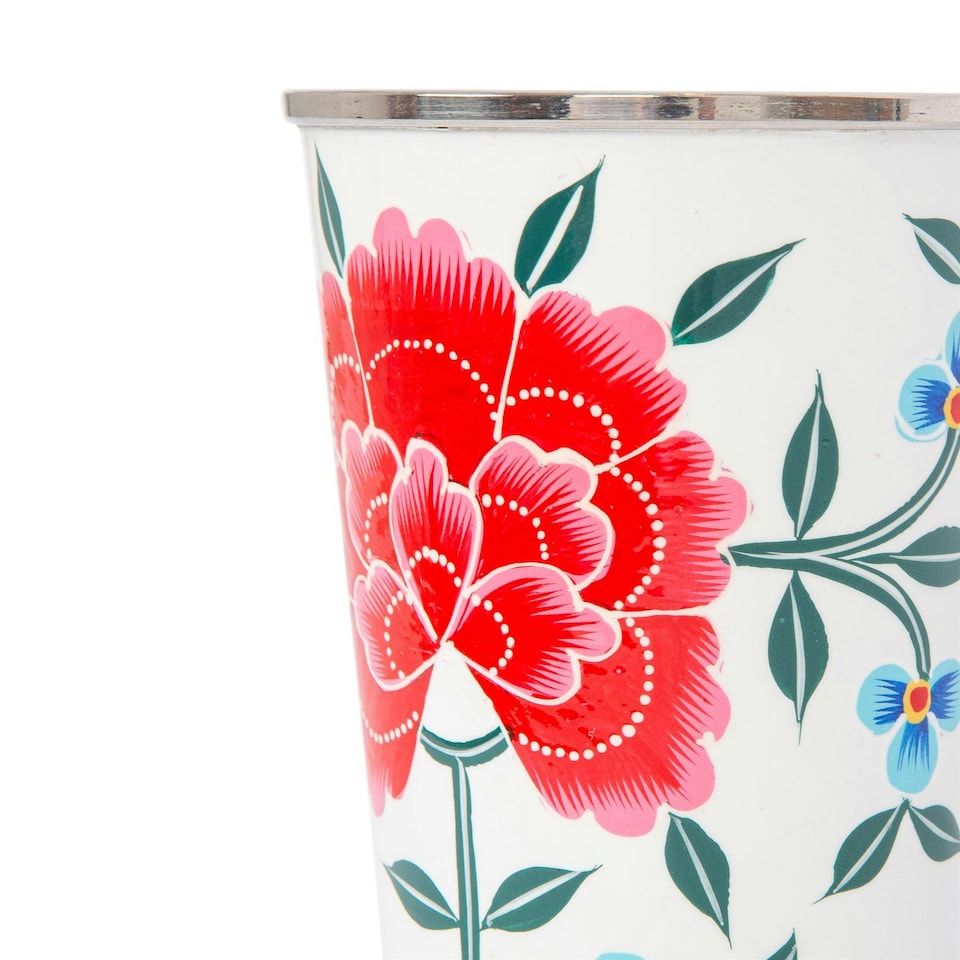 image 1 of BillyCan Hand-Painted Picnic Cups - 300ml - Cotton Peony White