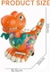 image 3 of Alivio Crawling Walking Dinosaur Baby Toy with Musical Lights for 1 to 2 Years Boys Girls (Orange)