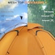 image 3 of Outsunny Camping Tent Dome Tent with Removable Rainfly for 1-2 Man, Orange