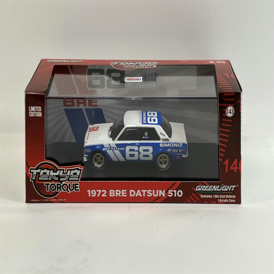 image 1 of 1972 BRE Datsun 510 #68 Tokyo Torque 1:43 Scale Greenlight 86346