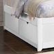 image 2 of 4ft6 Double White Finish Wood Bed Frame.2 Drawer Storage,Wooden Woodern, Bedstead