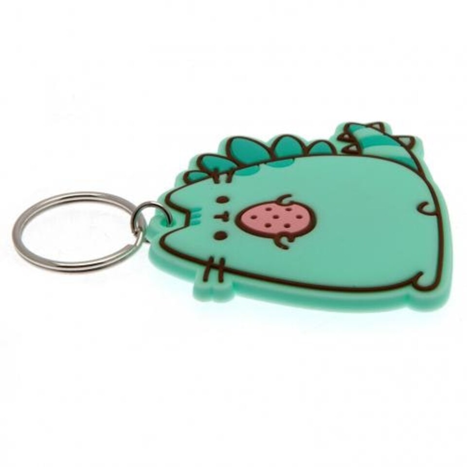 image 1 of Pusheen Pusheenosaurus Keyring - Green - One Size