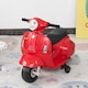 image 2 of HOMCOM Vespa Licensed 6V Kids Electric Motorbike Ride On Motorcycle  Battery Powered for 18-36 Months with Horn Light Red
