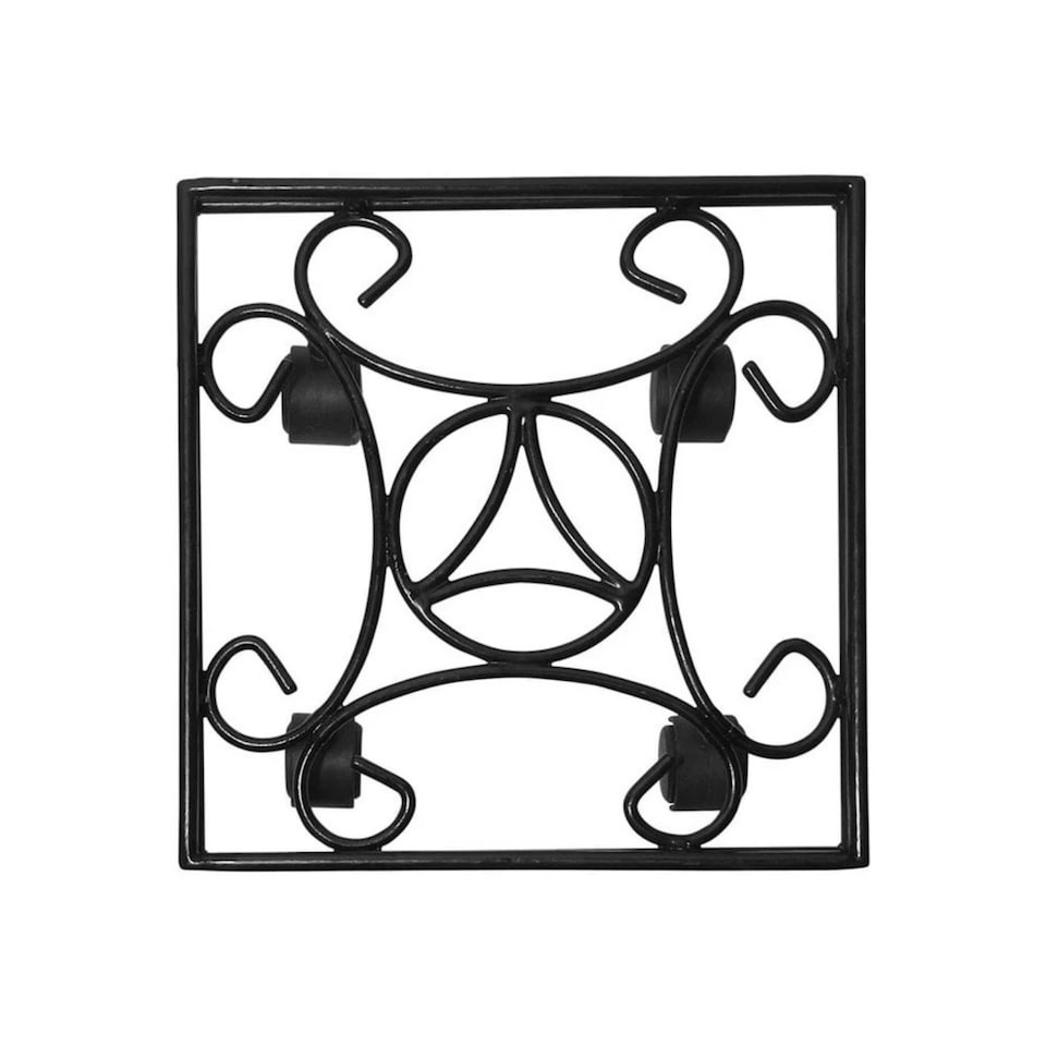 image 1 of Garden Pride Pot Caddy - Small Square - 10" - Black Pack of 2