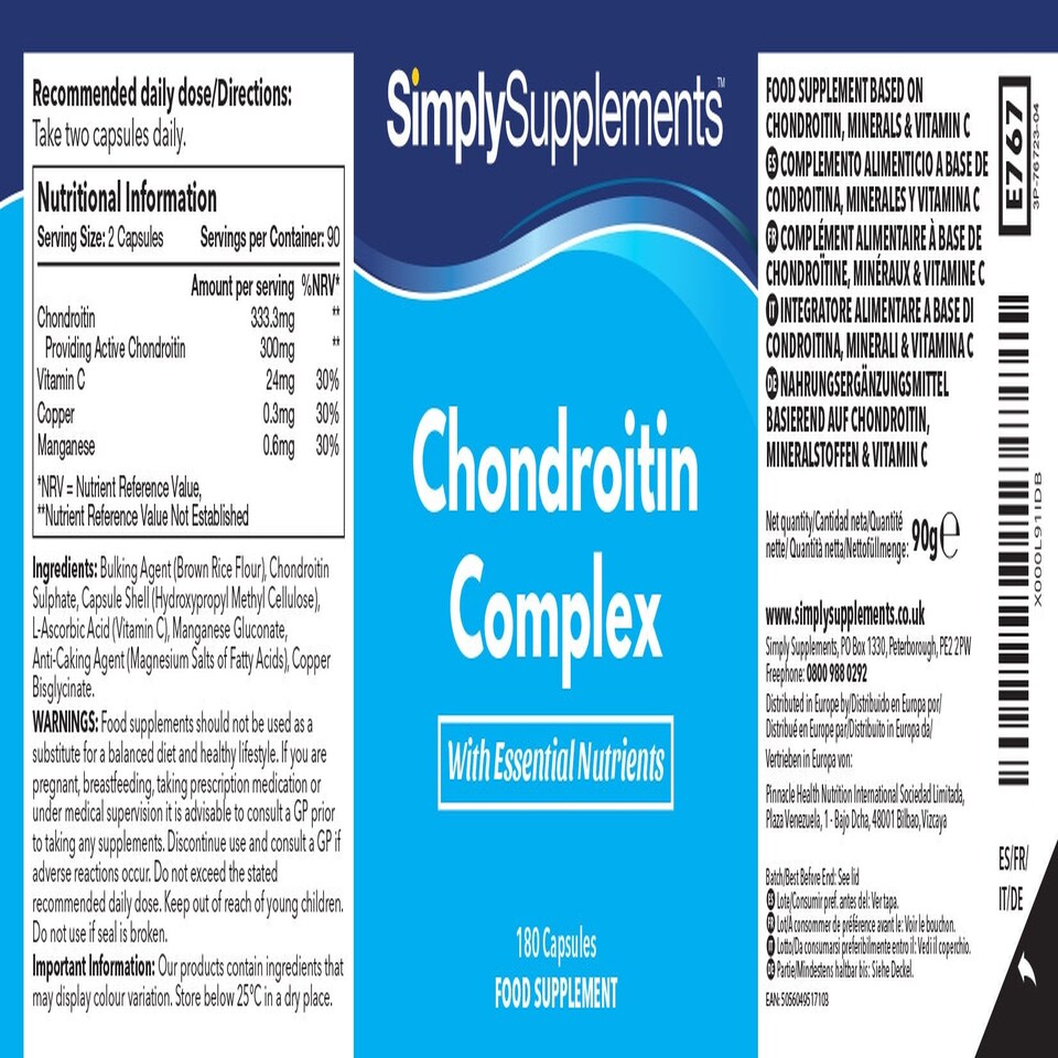 image 1 of Chondroitin Complex - 180 Capsules