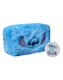 image 1 of Disney Lilo & Stitch Makeup Bag & Mirror | Ladies Blue Fur Cosmetic Pouch with Stitch Character Face | Travel Beauty Case & Pocket Mirror for Adults & Teens | Ohana Cartoon Movie Merchandise Gift | Blue | Blue