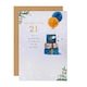 image 1 of Presents & Balloons Design 21st Birthday Card
