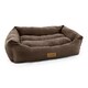 image 1 of HugglePets Luxury Dog Lounger - Chocolate | Brown | Chocolate | M