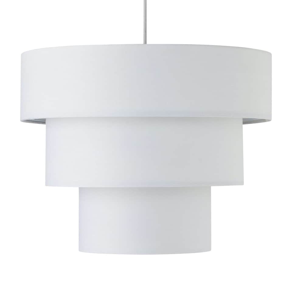image 1 of Set of 2 Barty - White 38cm Tiered Pendant Shades | White | Large | 2
