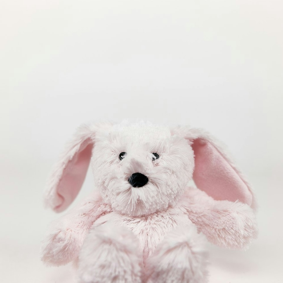 image 1 of Warmies Bunny Plush Mini Size, Fully Microwavable and Weighted Cuddly Toy for Anxiety, Chill in The Freezer or Heat in Microwave, Soft Toy Heat Pad