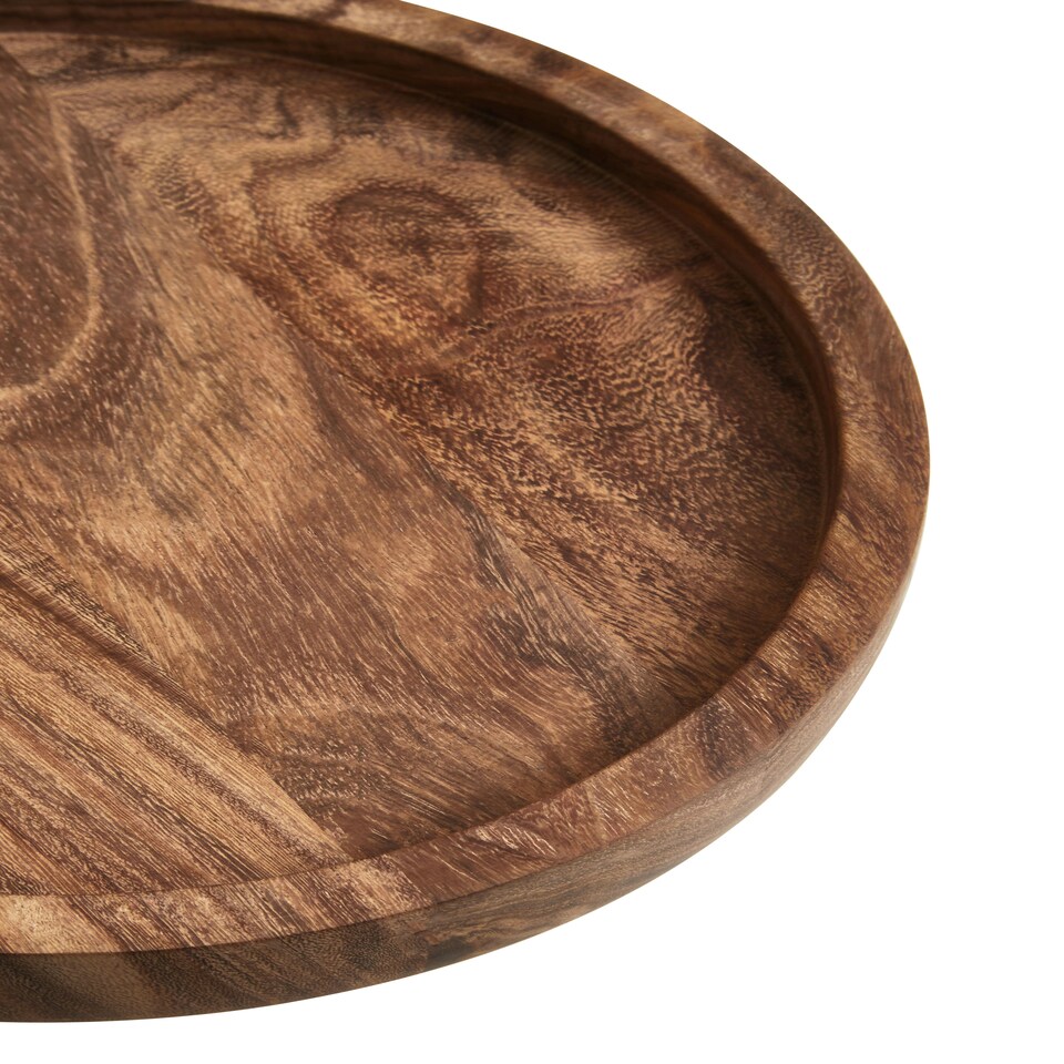 image 1 of Rosi Small Sheesham Wood Shallow Salad Bowl
