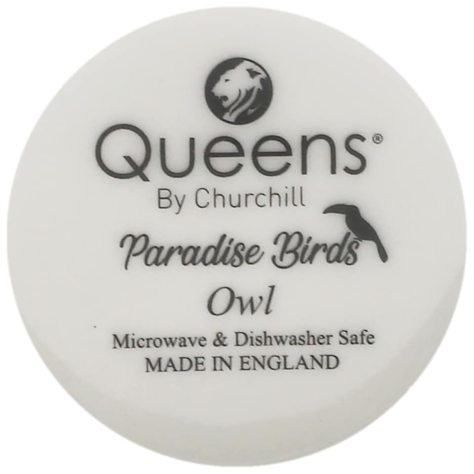 image 1 of Queens Paradise Birds Owl Fine China 400ml Oak Mug