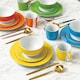 image 2 of 24pc Colour Band Dinner Set