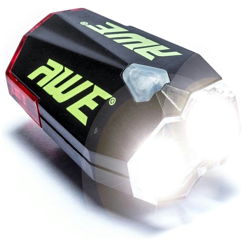 image 1 of AWE Helmet Light 40 Lumens Front/Rear Rechargeable USB 360 Degrees LED Bike