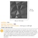 image 2 of NOVECRAFTO Decorative 3D Wall Panels (50cm x 50cm) Diamond Design PVC Cladding Panel