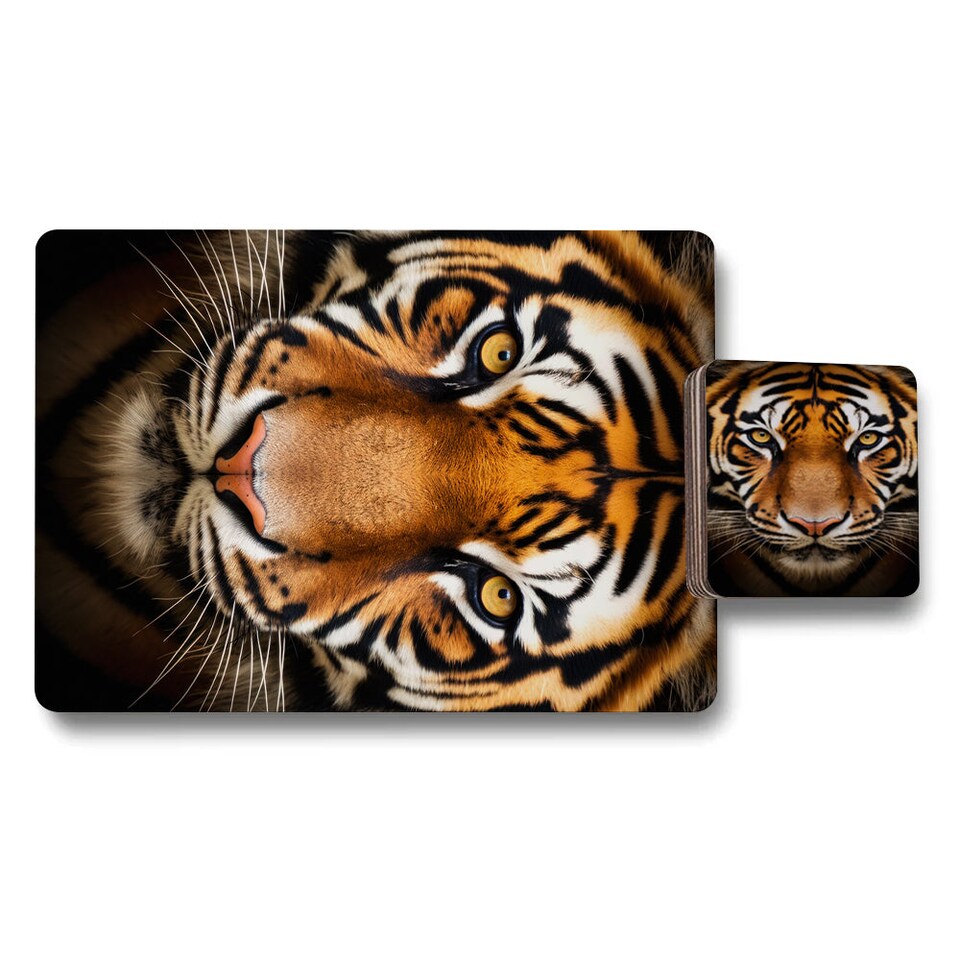 image 1 of Set Of 12 Placemats And Coasters With Designer Artwork