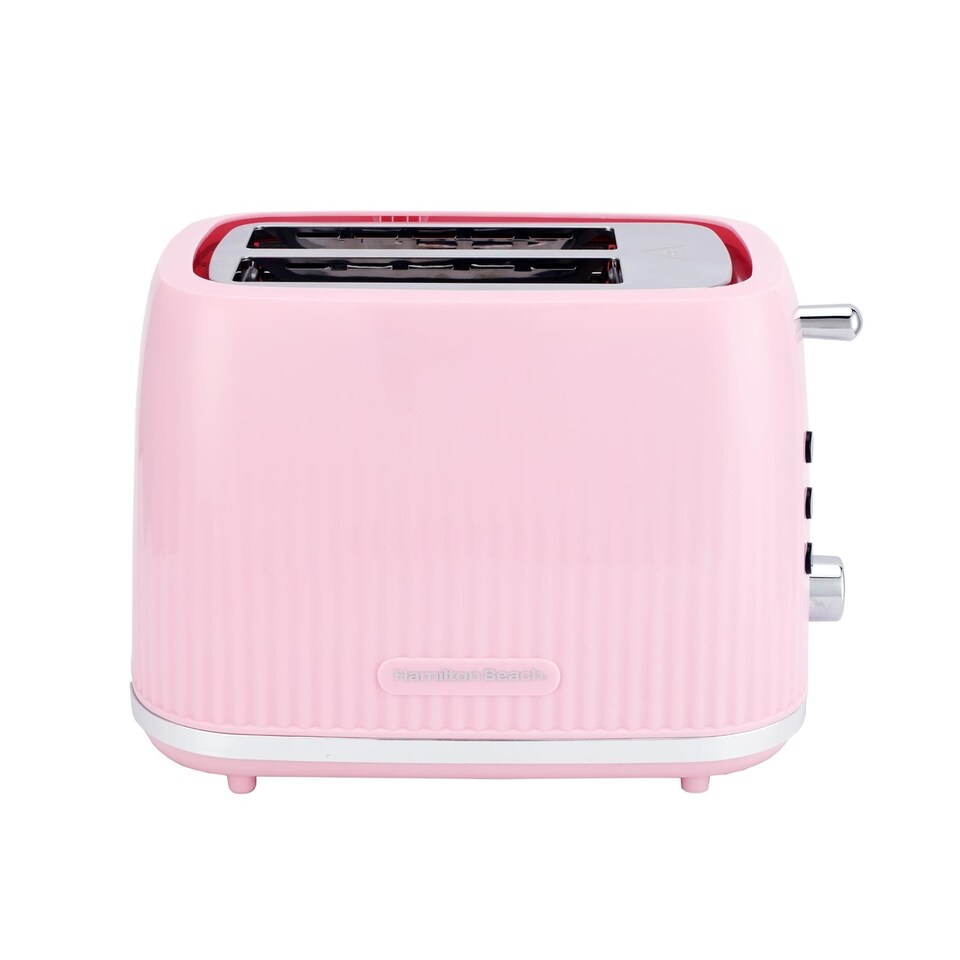 image 1 of Hamilton Beach Kettle and Toaster Set, Miami, Electric Kettle 1.7L, Wide Slot Toaster 2 Slice, Boil Dry Protection, 7 Variable Browning Levels, Flamingo Pink - HBMIAF