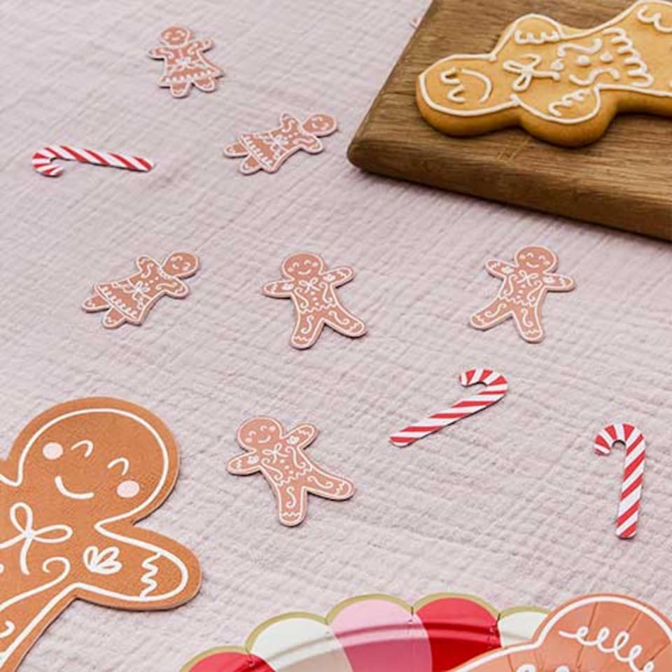 image 1 of Gingerbread Man & Candy Cane Christmas Table Scatter 10g