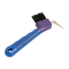 Roma Deluxe Soft Horse Hoof Pick - Purple/Blue - One Size