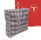 image 2 of Straame Large Storage Bags with Zips & Handles, Durable, Multipurpose, Reusable, (80 x 60 Pack of 5) | Multi | 5