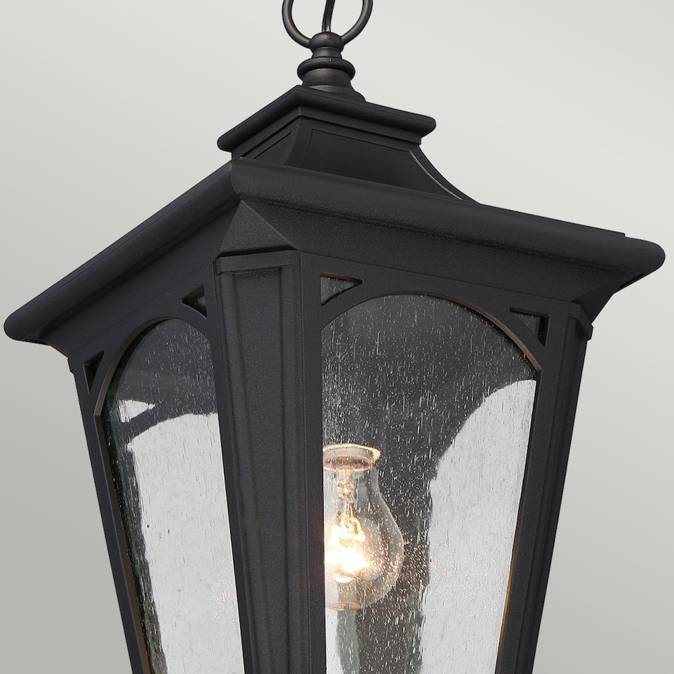 image 1 of Bedford 1 Light Small Chain Lantern - Mystic Black Finish, E27