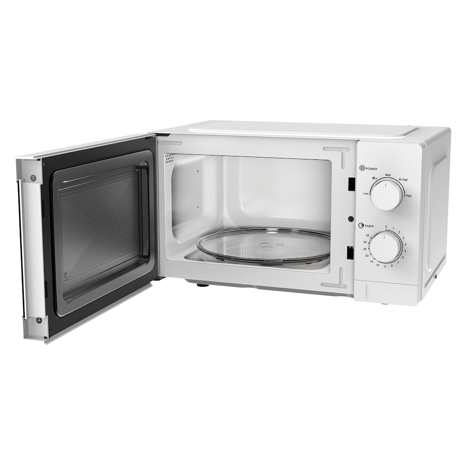 image 1 of Manual Microwave, 20 Litre, 5 Power Settings, 800W, White, IGMS08080W