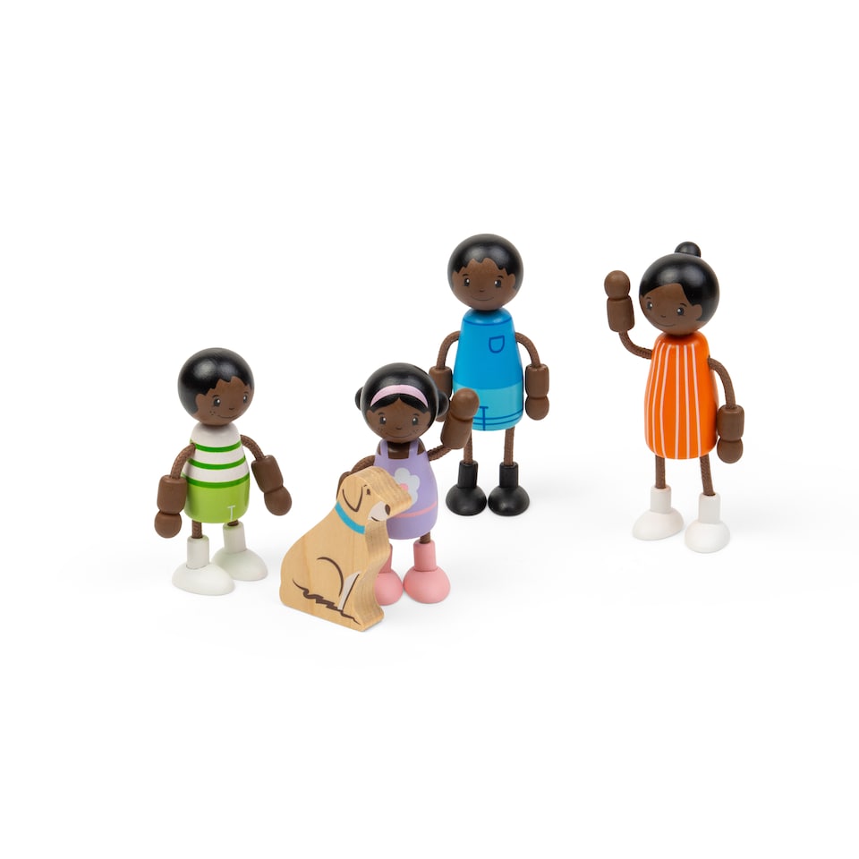 image 1 of Black Family Dolls