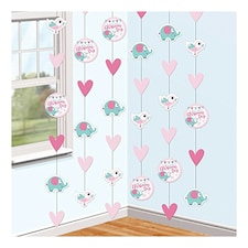 Amscan On Your Christening Day Blue Hanging String Decorations - Pink - One Size