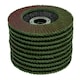 image 3 of 20 x Flap Discs 80 Grit Angle Grinder 4.5" (115mm) Flat Sanding Grinding TE232