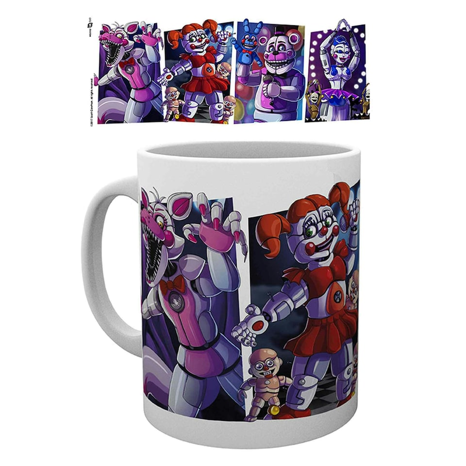image 1 of Five Nights at Freddy's Sisters 320ml Ceramic Mug Multi