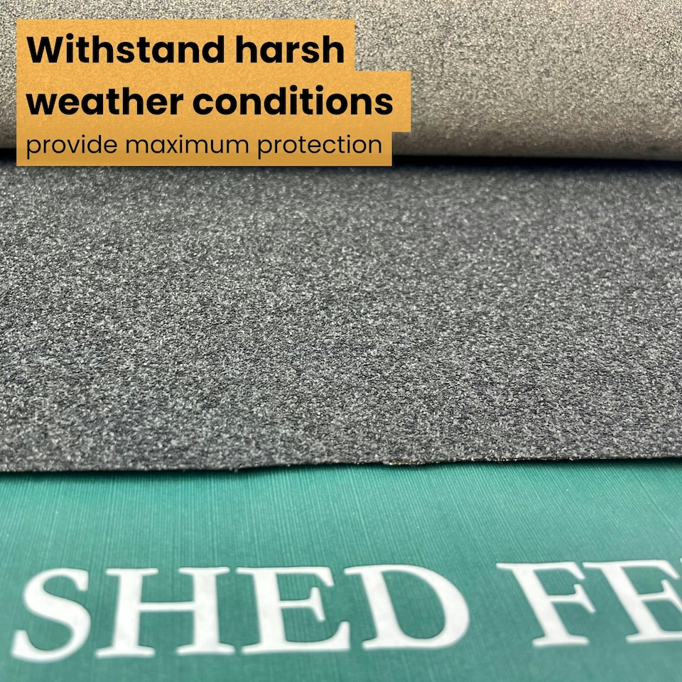 image 1 of NOVECRAFTO Standard Grade Shed Roof Felt – Heavy-Duty Mineral Roofing Felt for Sheds, Summerhouses & Kennels – Durable, Weatherproof Covering Black | 5m x 1m