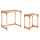 image 1 of Set of 2 tables Home ESPRIT Natural Rope Fir 58 x 38 x 60 cm N/A