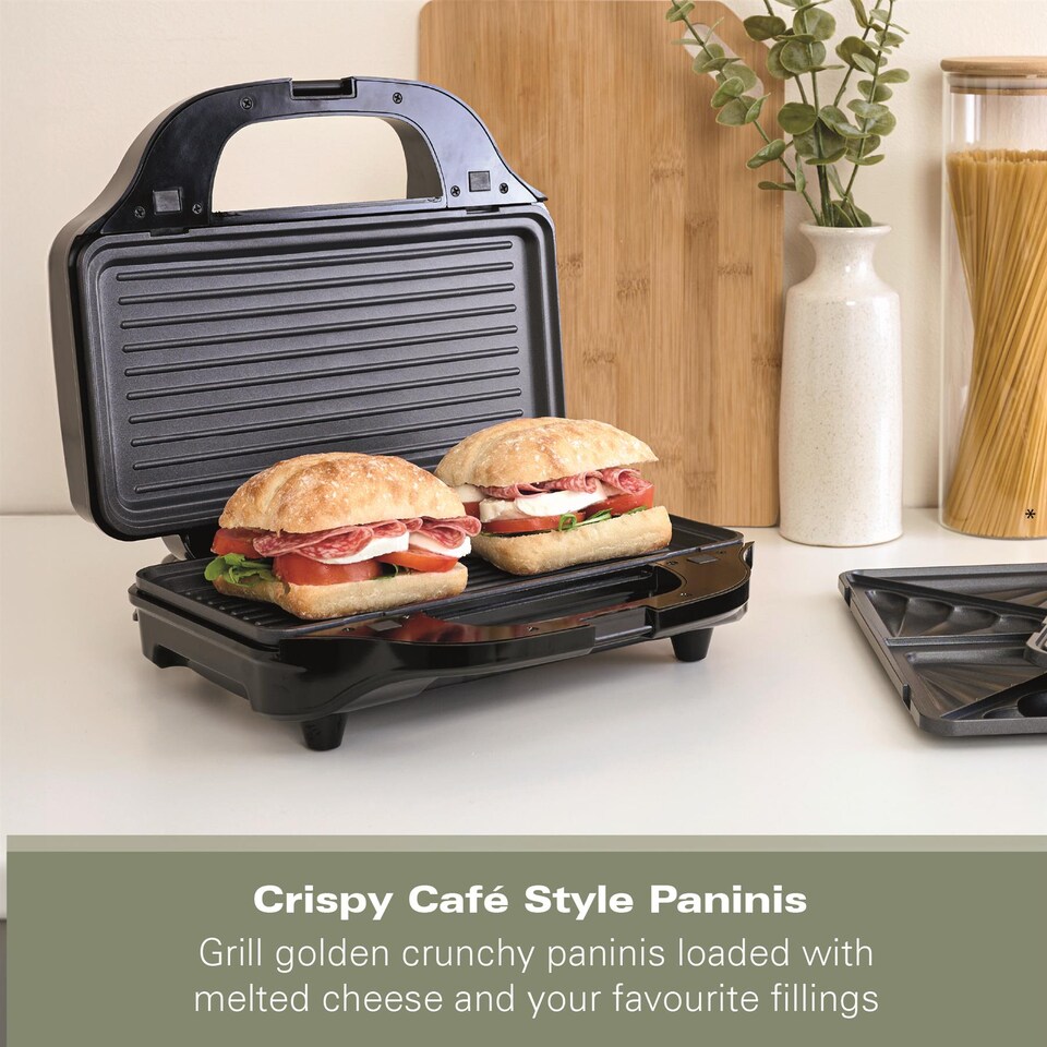 image 1 of Hamilton Beach 4-in-1 Deep Fill Sandwich Toaster