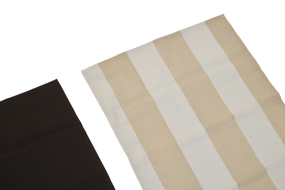 image 1 of Interiors by Premier Set of 3 Stripe Cotton Tea Towels, Ultra-Absorbent Kitchen Towels, Stripe Design Tea Towels, Kitchen Towels | Multi | 3